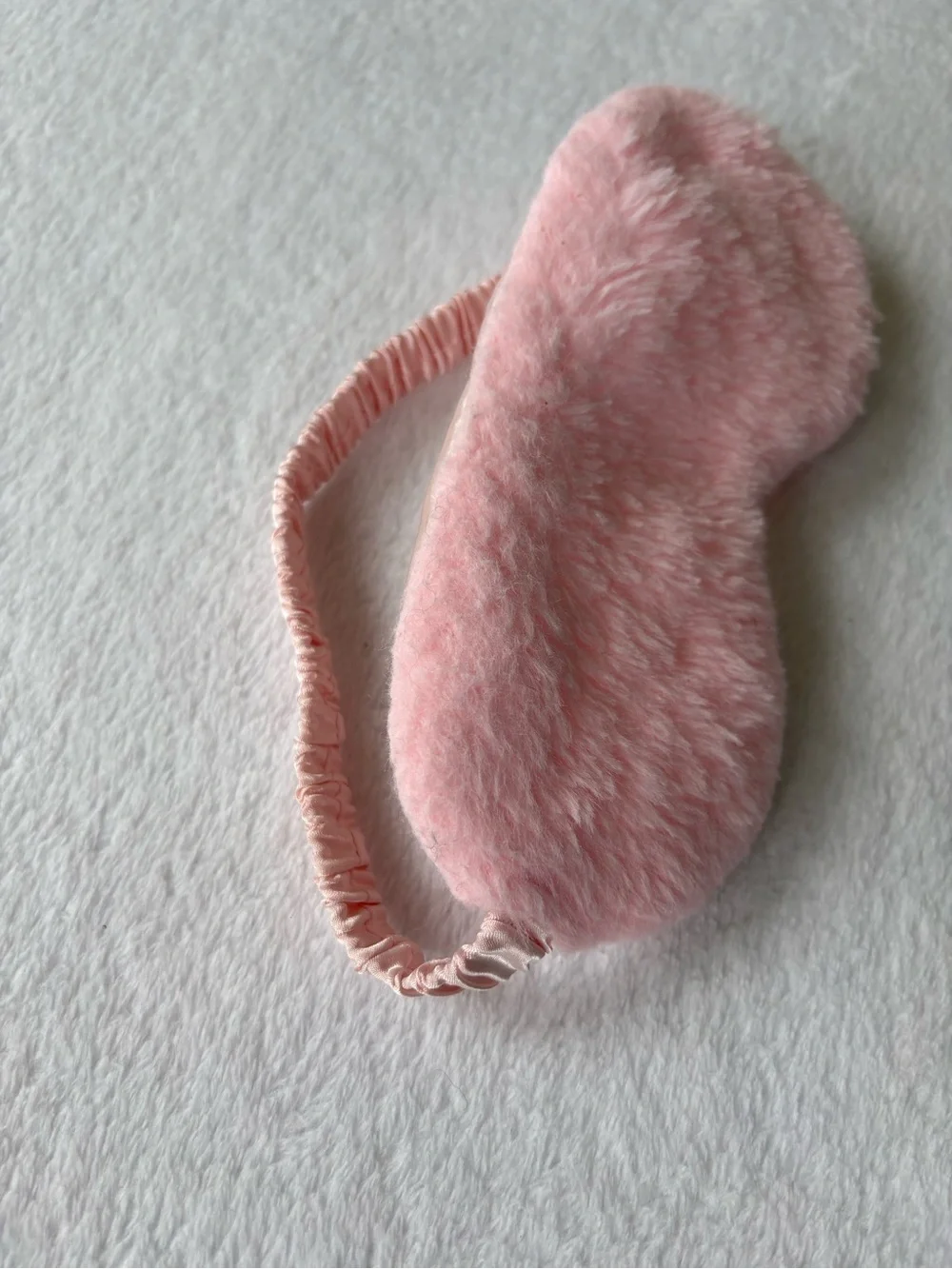 Plush Pink Faux Fur Sleep Mask